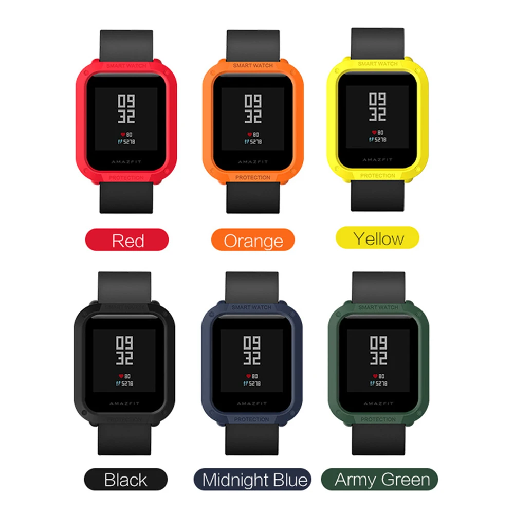 Защитный чехол для корпуса ПК для Huami Amazfit Bip Lite Smart протектор для часов ударопрочный цветной пыленепроницаемый корпус для часов