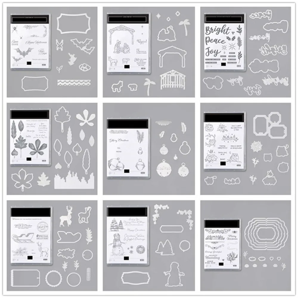 

Metal Cutting Dies and Stamps Stencil for card DIY Scrapbooking Die stencil Paper Craft Album template Dies Stamp and dies 2020