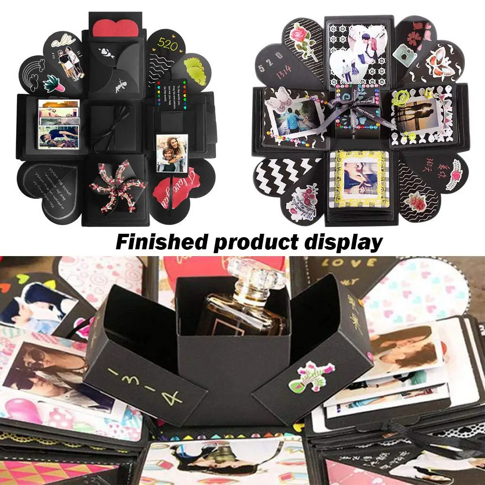 Взрывная Подарочная коробка набор любовь памяти DIY фотоальбом ручной работы Скрапбукинг Складная Подарочная коробка вечерние сюрприз юбилей день рождения