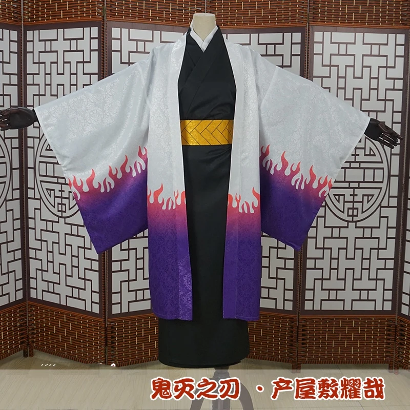 Аниме демон убийца: Kimetsu no Yaiba Ubuyashiki Kagaya Косплей Костюм Костюмы на Хэллоуин для женщин и мужчин