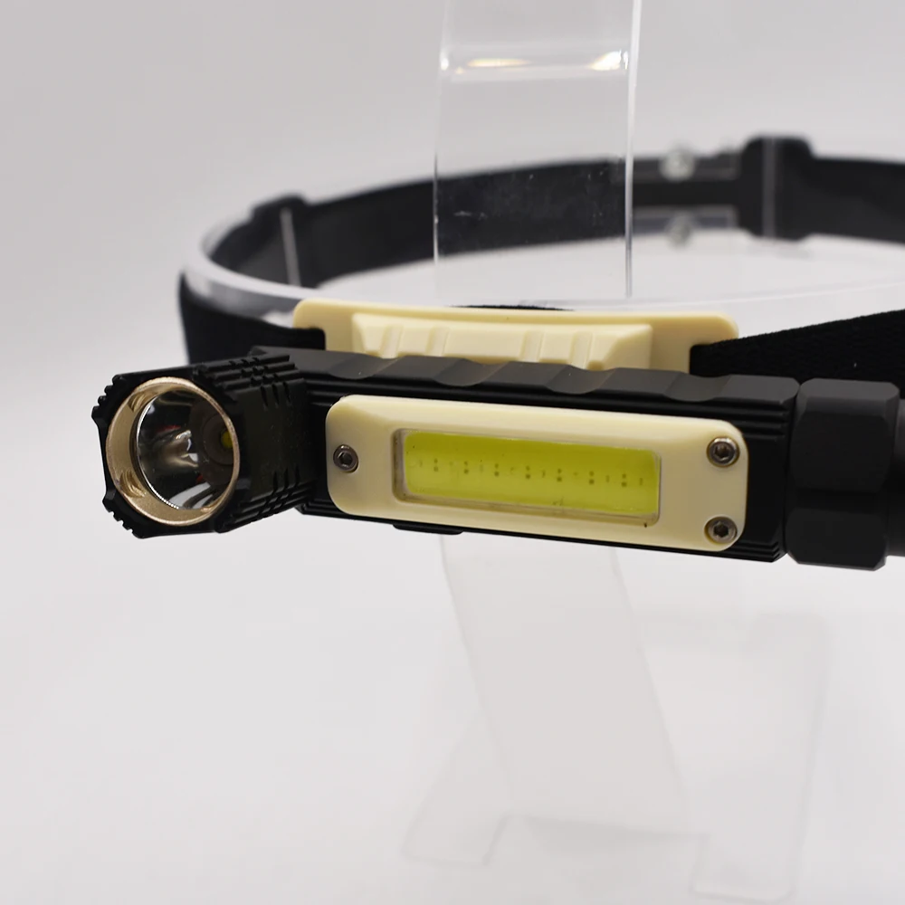 Фонарь налобный портативный с зарядкой от USB и аккумулятором 14500|Налобные