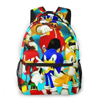 

Sonic Image Print sonic the hedgehog cartoon Anime Sonic Heroes Adventure Casual Backpack