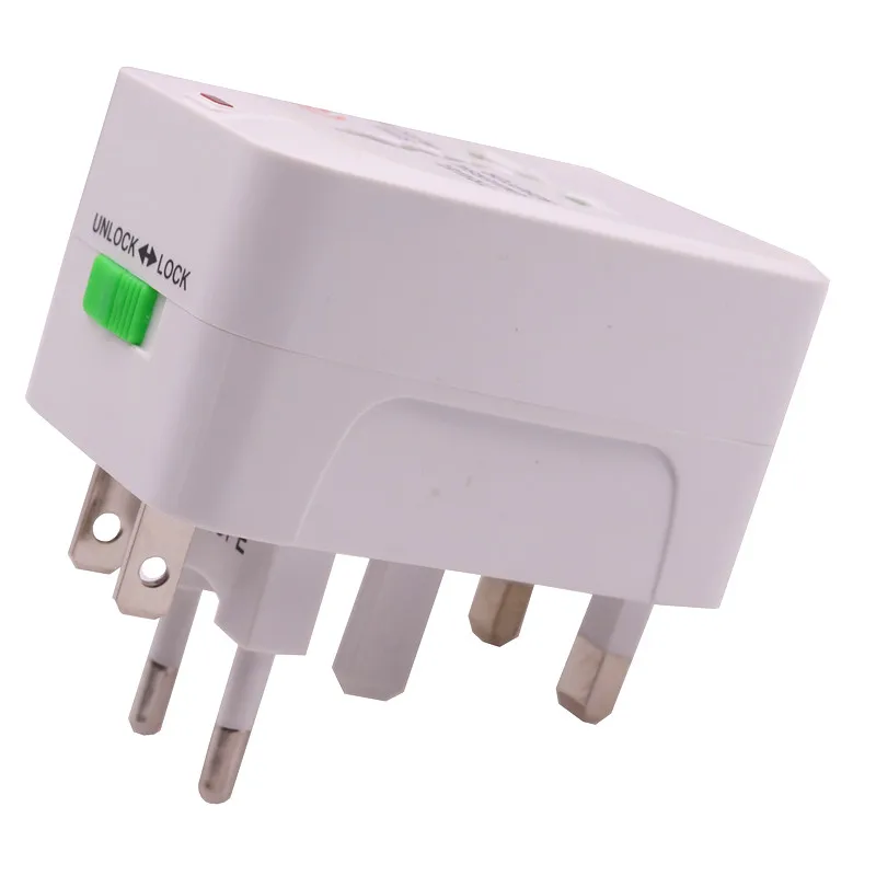 Белый Универсальный адаптер для путешествий двойной 2 USB 2usb порт AC адаптер питания мобильный компьютер плоская камера Универсальный PDA плеер