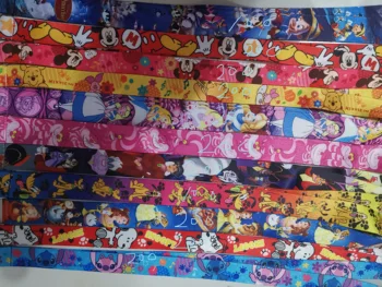 

1000Pcs color Mixed Popular cartoon Neck Straps Lanyards Mobile Phone,ID Card,Key chain kids party gifts a-01