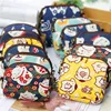 Retro Cat Small Canvas Mini Bag Women Coin Purses Kawaii Short Wallet Girls Purse Card Bags Womens Hand Purses for Ladies Kids ► Photo 1/6