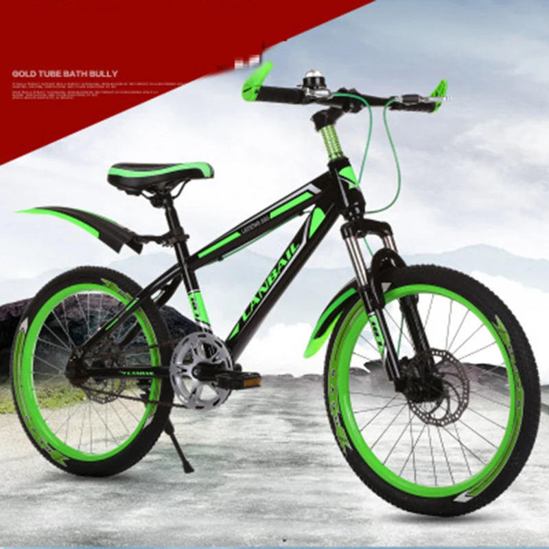 Bicycles High-Grade Mountain Bike 18-Inch Shock Absorber Two-Disc Brake Children's Bicycle Bicycle Road Bicycle