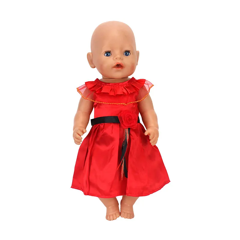 Модное платье подходит для 43 см Zapf Baby Reborn Doll 17 дюймов кукольная одежда - Цвет: a11