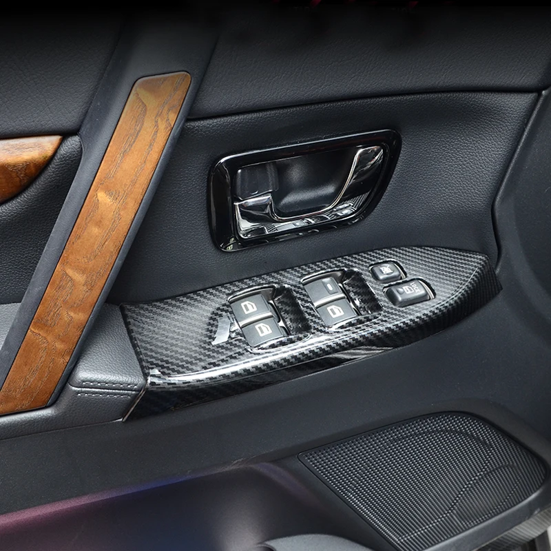 

Left Hand Drive! For Mitsubishi Pajero V80 Shogun Montero Limited 2007 - 2019 Interior Window Switch Cover Trim Auto Accessories