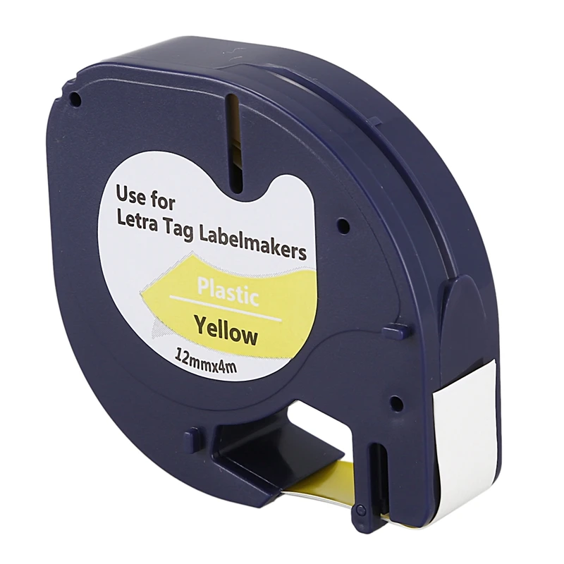 Совместимость для DYMO LetraTag запечатанных лент для 91200 91201 91202 91203 91204 91205 12267 LT микс Цвет 12 мм х 4 метра для этикетка DYMO Pr