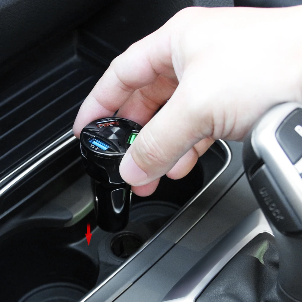 Car USB Charger Cigarette Lighter Adapter Accessories for Audi A4 A6 A3