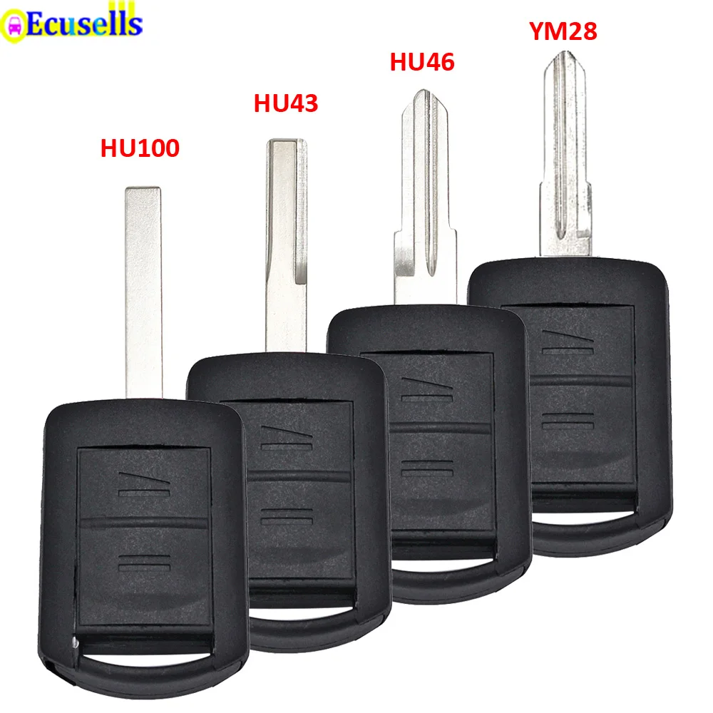 2 Button Remote Key FOB Case Shell For Vauxhall Opel Corsa Agila Meriva Combo Astra with Uncut HU46/HU100/HU43/YM28 | Автомобили и