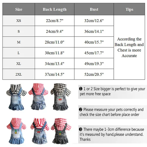XS-2XL 데님 강아지 옷, 카우보이 애완견 코트, 소형견용 청바지 재킷, 강아지 조끼 코트, 강아지 의상, 고양이 옷 5