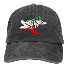 Бейсбольная кепка с принтом «Морская Черепаха», бейсбольная кепка из джинсовой ткани для мужчин и женщин, хип-хоп кепка