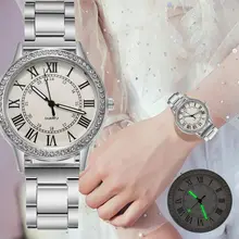 

Steel Band Luminous Watch Simple Retro Quartz Wrist Watches for Women