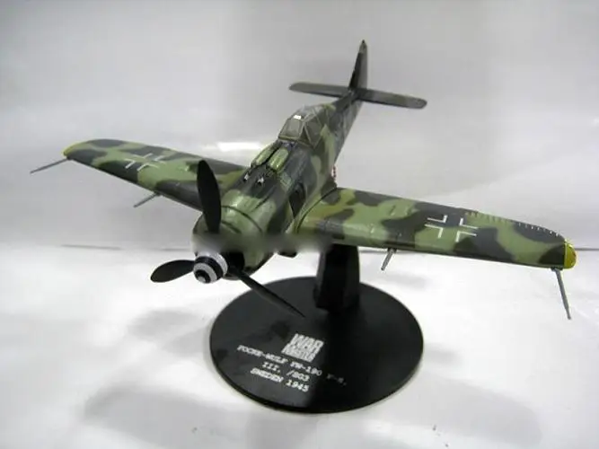 WWII German FW190 A-8 1/72 литья под давлением модель самолета WARMASTER