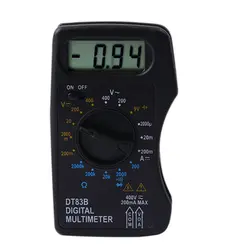 Dt83B Цифровой мультиметр портативный тестер Ac/Dc измеритель напряжения Карманный мультиметр современный токовый Омметр проверка счётчика