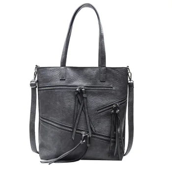 

2020 Vintage Tassel Causal Handbags Women Designer Female Shoulder Bags PU Leather Messenger Bag Bolsos Feminina Sac Totes Bag