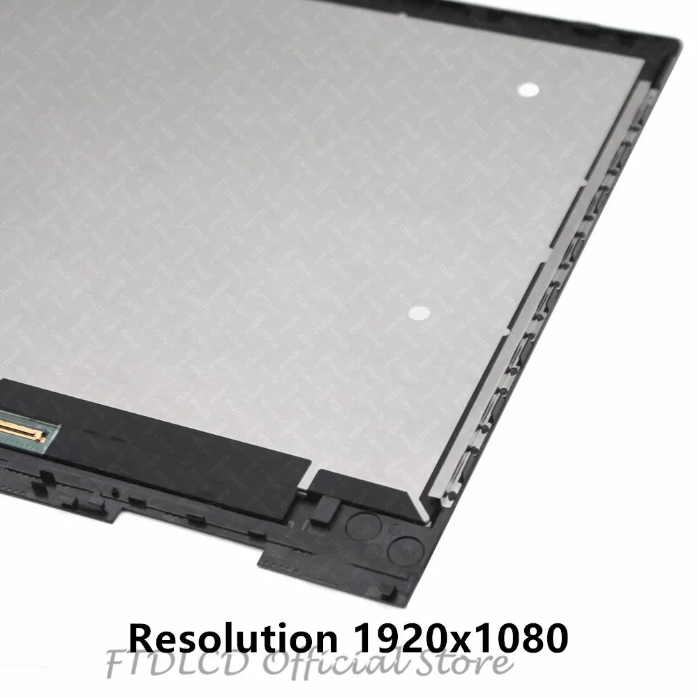 FTD lcd 15,6 ''lcd кодирующий преобразователь сенсорного экрана в сборе+ рамка для hp Envy X360 15-CP серия 15-cp0001na cp0000na cp0800ng цвет черный