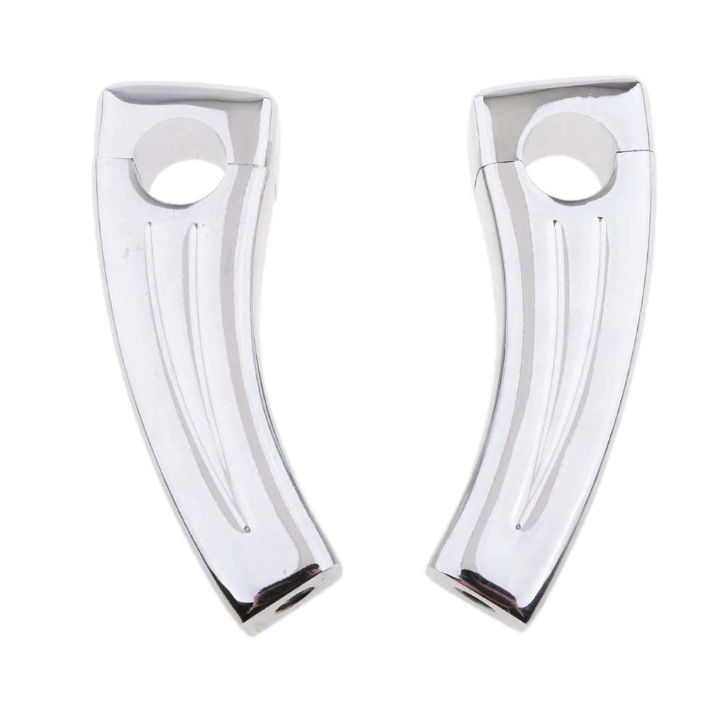 1 Pair 13cm Chrome Motorcycle Handlebar Pull Back Risers Universal 22mm 7/8