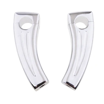 

1 Pair 13cm Chrome Motorcycle Handlebar Pull Back Risers Universal 22mm 7/8"