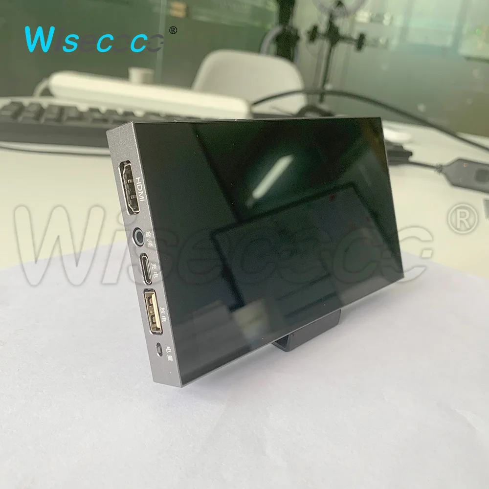 6-дюймовый портативный монитор Wisecoco 2K со встроенным аккумулятором 5000 мАч USB Type-C