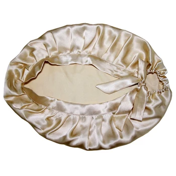 

Women Hair Cap Head Cover Adjustable Lace-up Sleeping Home Bonnet Silk Free Size Soft