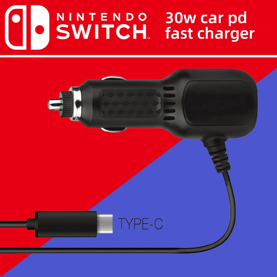 metaal Passief Ontvangende machine Hoge Snelheid Auto Oplader Voor Nintendo Switch Met Oplaadkabel USB C  Autolader Auto Dc Oplader Voor Nintendo Schakelaar Lite|Opladers| -  AliExpress