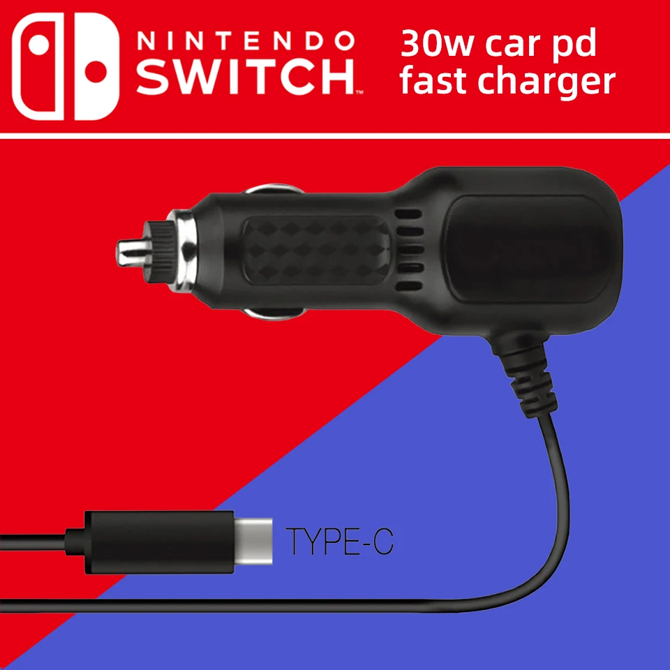 Wysoka prędkość samochodu ładowarka dla Nintendo przełącznik z kabel do  ładowania USB C ładowarka samochodowa ładowarka DC dla Nintendo przełącznik  Lite|Ładowarki| - AliExpress