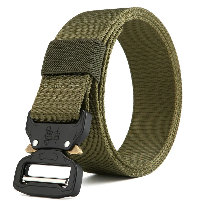 ArmyGreen 1 MEDYLA тактический ремень военный высококачественный нейлоновый мужской тренировочный ремень с металлической пряжкой Уличный спортивный ремень с крюком армейские ремни - Цвет: ArmyGreen 1