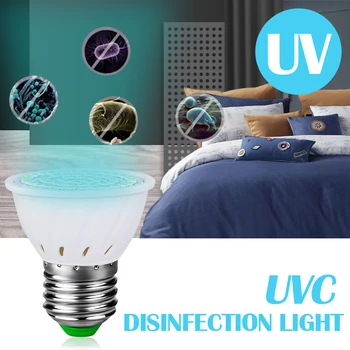 

UV Sterilizer UVC Sterilization Lamp E27 GU10 Disinfection Light 72 LEDs Ampoule LED Disinfection Light Bulb Kill Mite
