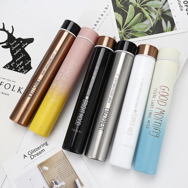 280ml Mini Cute Coffee Vacuum Flasks Thermos Small Capacity Portable Stainless Steel Travel Drink Water Bottle Thermoses