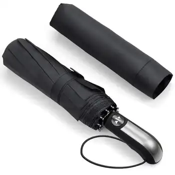 

Wind Resistant Folding Automatic Umbrella Rain Women Auto Luxury Big Windproof Umbrellas Rain For Men Black Coating 10K Parasol
