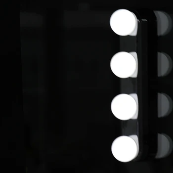 

Makeup Light Vanity Make Up Lighting Cordless Professional Super Bright with 4 LED Bulbs Portable Cosmetic Mirror Light Kit