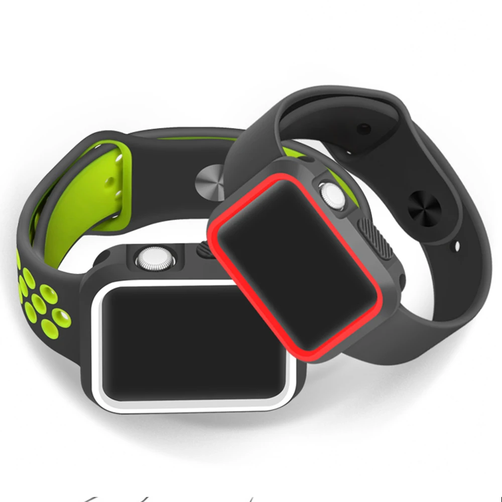 Защитный силиконовый из ТПУ чехол для Apple watch 4 44 мм/40 мм iwatch series 4 замена защитная рамка покрытие часов аксессуары 44