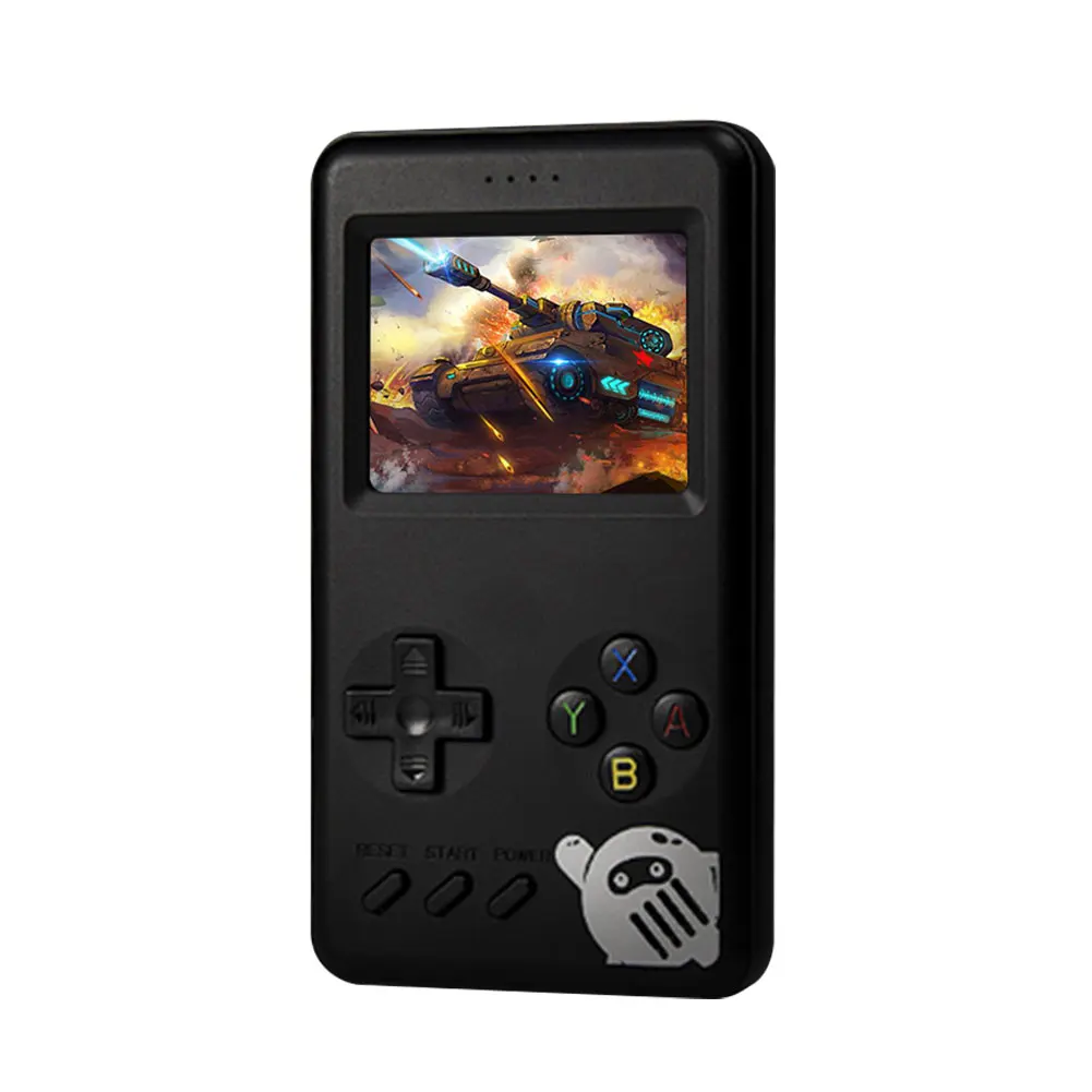Powkiddy Pocket Game Console Mini Retro Handheld 10000Mah 8-Bit Nostalgic Fc Power Bank Built-In 500 Game Tv Video Players