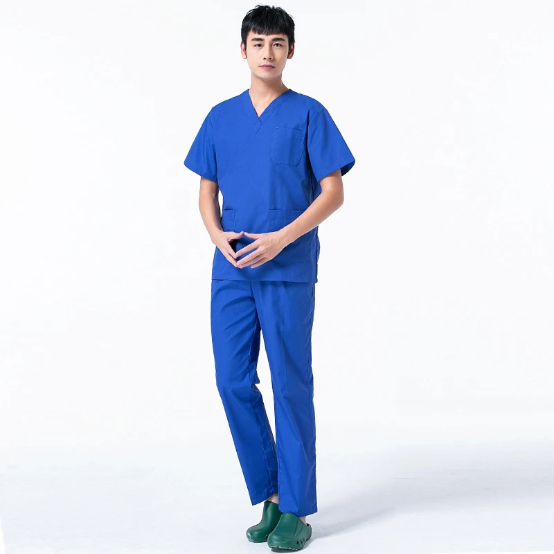 Медицинская Униформа с бесплатным логотипом для женщин и мужчин, Клиническая лабораторная куртка, униформа медсестры, одежда для врача, хирургический костюм для больничной красоты - Цвет: Color 12