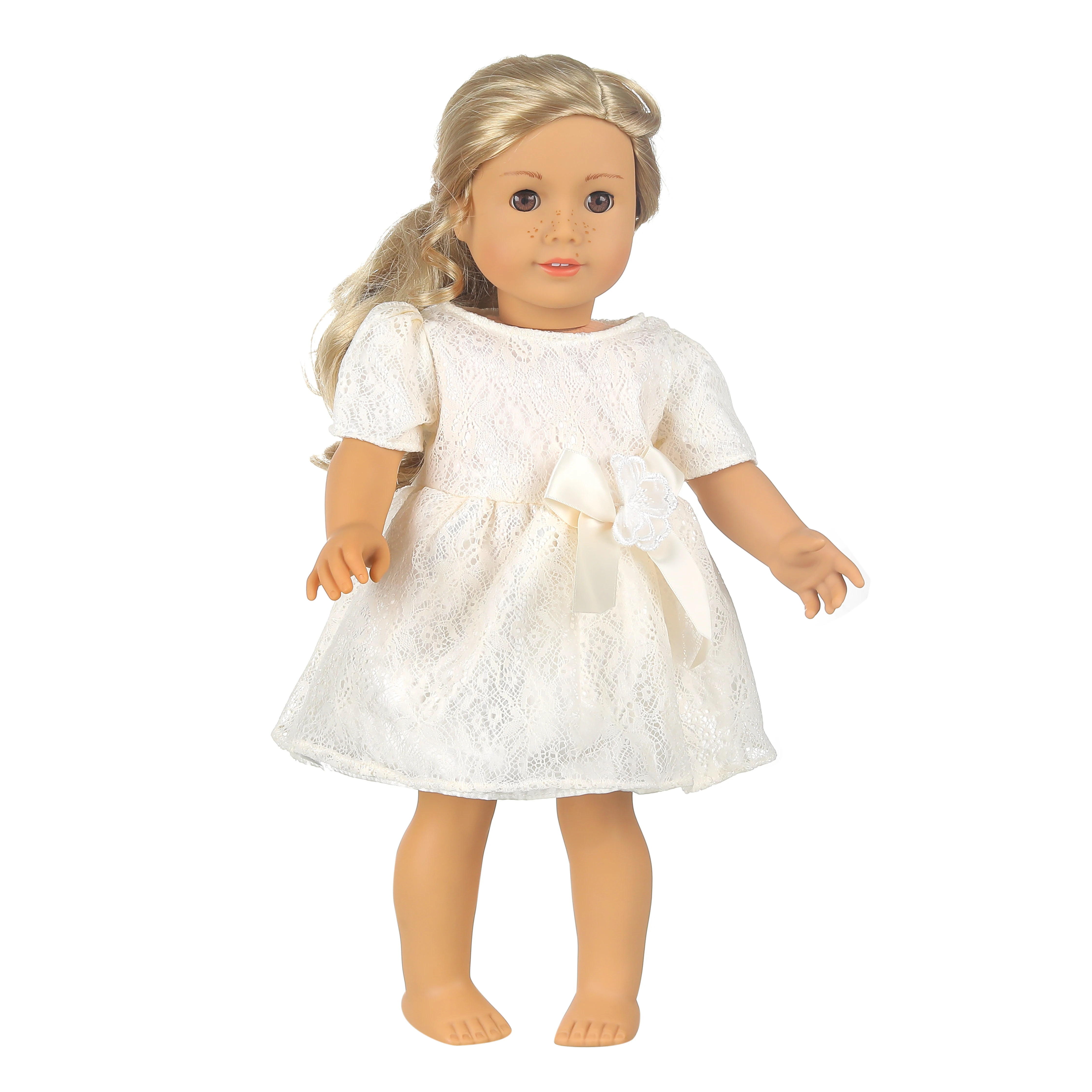 15 Colors Princess Doll Dress Doll Clothes For 43cm Baby New Born Doll Cute Skirt Dress For 18Inches American Dolls Gift 3