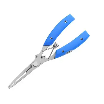 

New Fishing Plier Scissor Braid Line Lure Hook Remover Use Cutting Fish Scissors Fishing Tackle Pliers Tool K4D9
