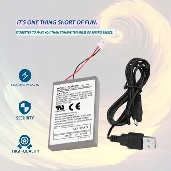 

Professional 2000mAh Rechargeable Battery Extended Power Replacement For PS4 Controller With Cable