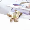 CINDY XIANG Rhinestone Turtle Brooches For Women Vintage Enamel Pin Fashion Animal Pin Accessories Creative Deisgn Vivid Jewelry ► Photo 3/5