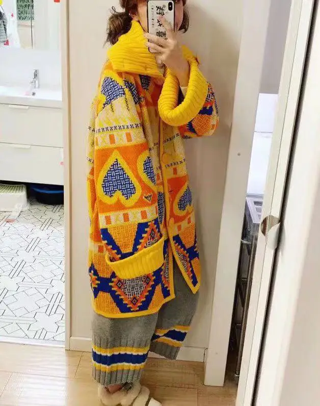 AH10983 женские модные свитеры для женщин взлетно-посадочной полосы роскошный известный бренд Европейский дизайн вечерние Стиль Женская Костюмы