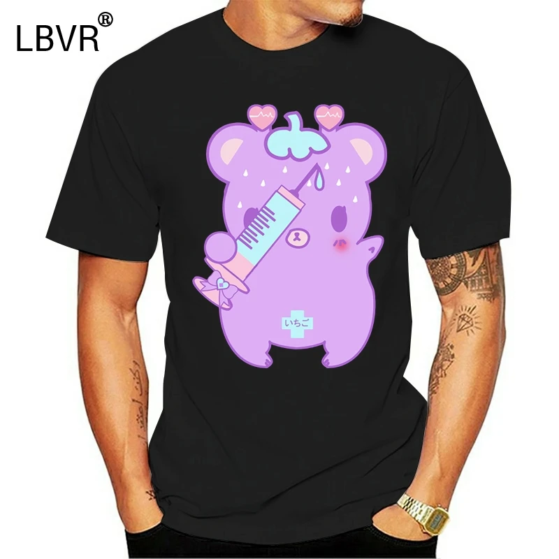 Модная мужская футболка с принтом Yami Kawaii Pastel Strawbeary летняя уличная короткими