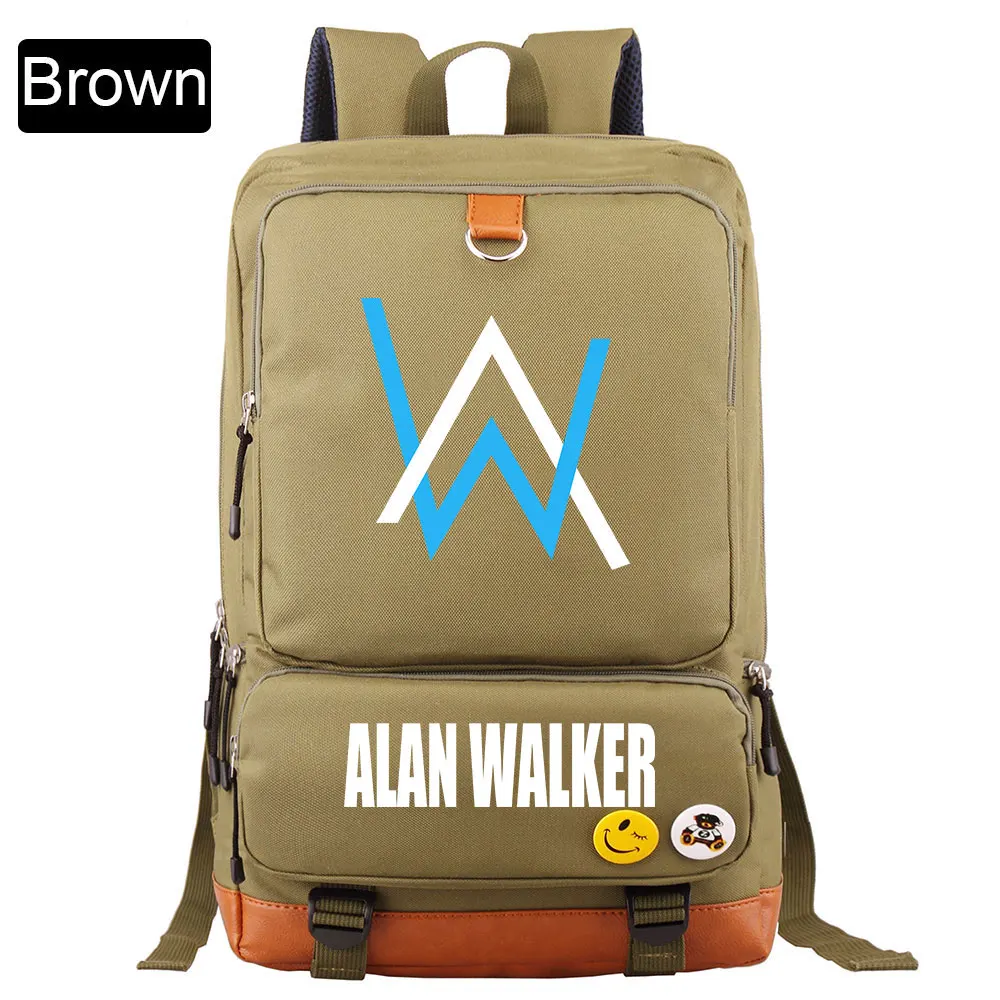 Музыка DJ Fade Alan Walker письмо мальчик девочка Книга школьная сумка женский рюкзак подростковые школьные сумки мужские Студенческие Лоскутные рюкзаки