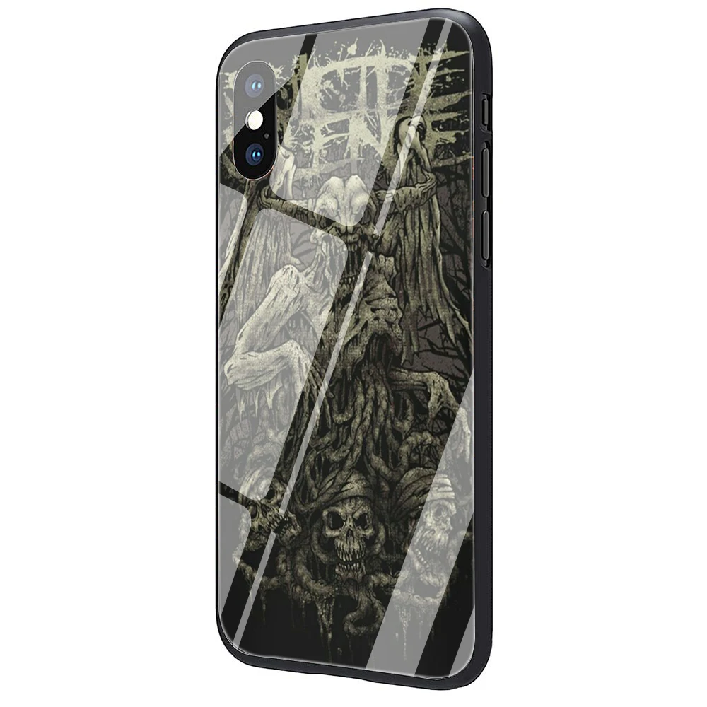 EWAU Suicide Silence Mitch Lucker закаленное стекло чехол для телефона чехол для iPhone 5 5S SE 6 6s 7 8 Plus X XR XS 11 Pro Max