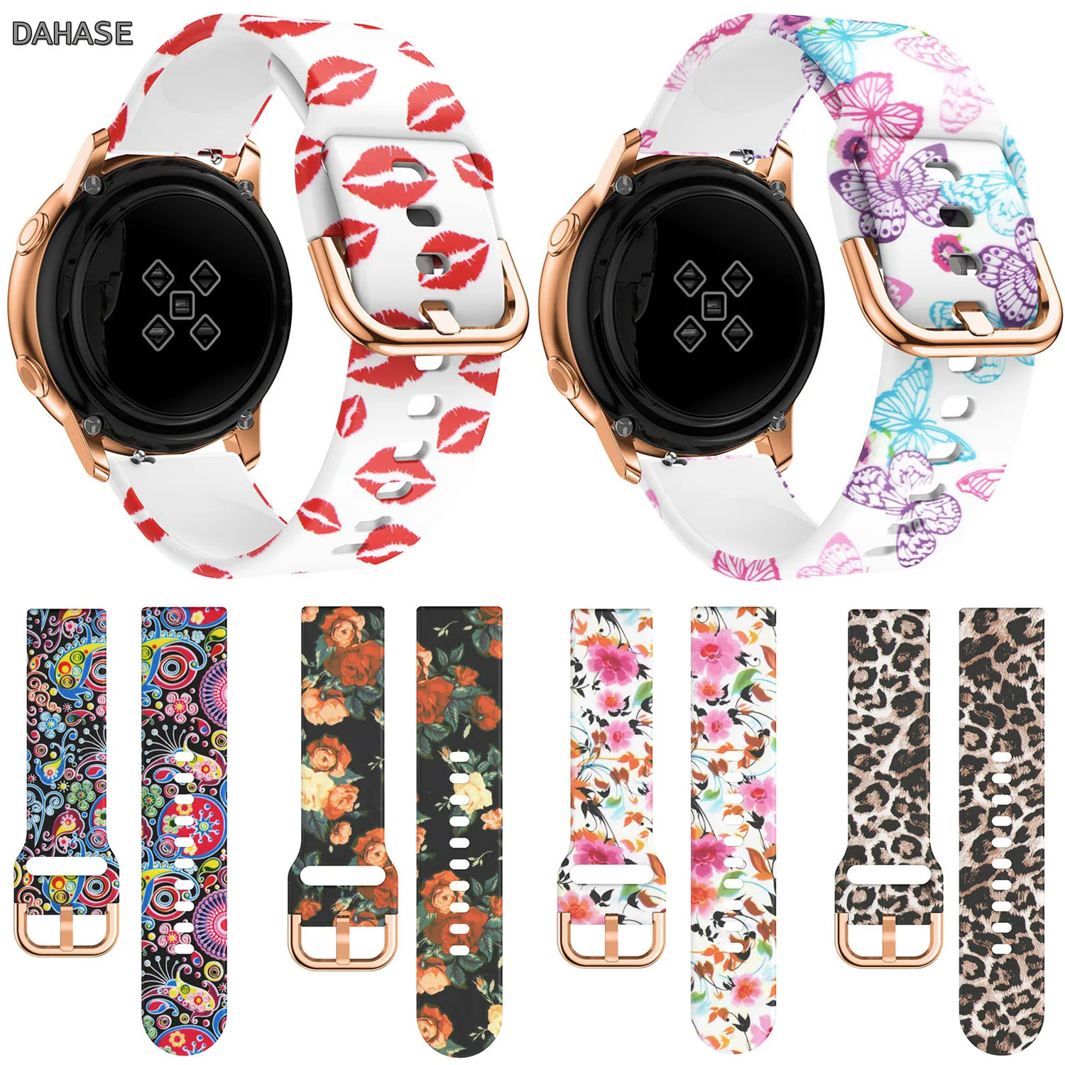 Ремешок для часов 20 мм Samsung Galaxy Watch Active Band 42 S2 Gear Sport силиконовый ремешок