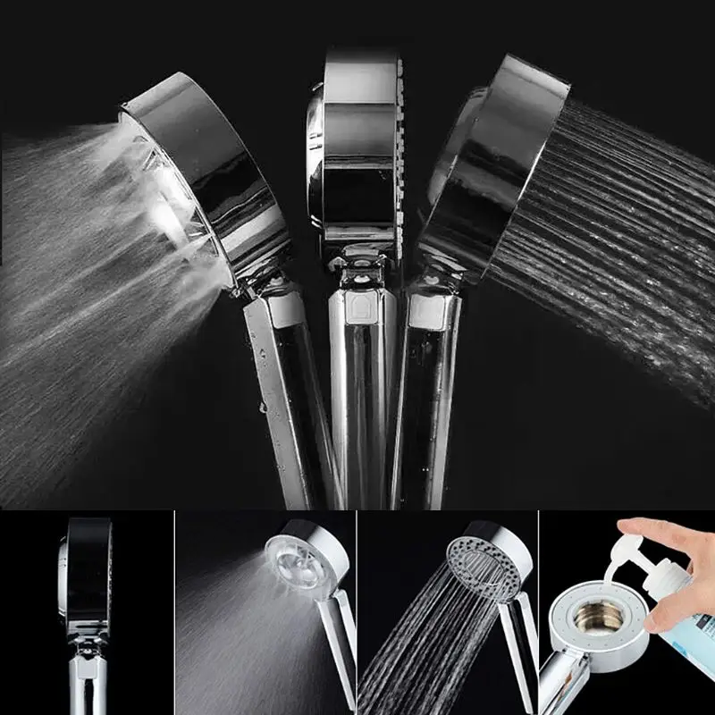 Two Sides Water Strong Boost Double-Sided Shower Head SPA Can Put Shower Gel Shower Booster Shower Head