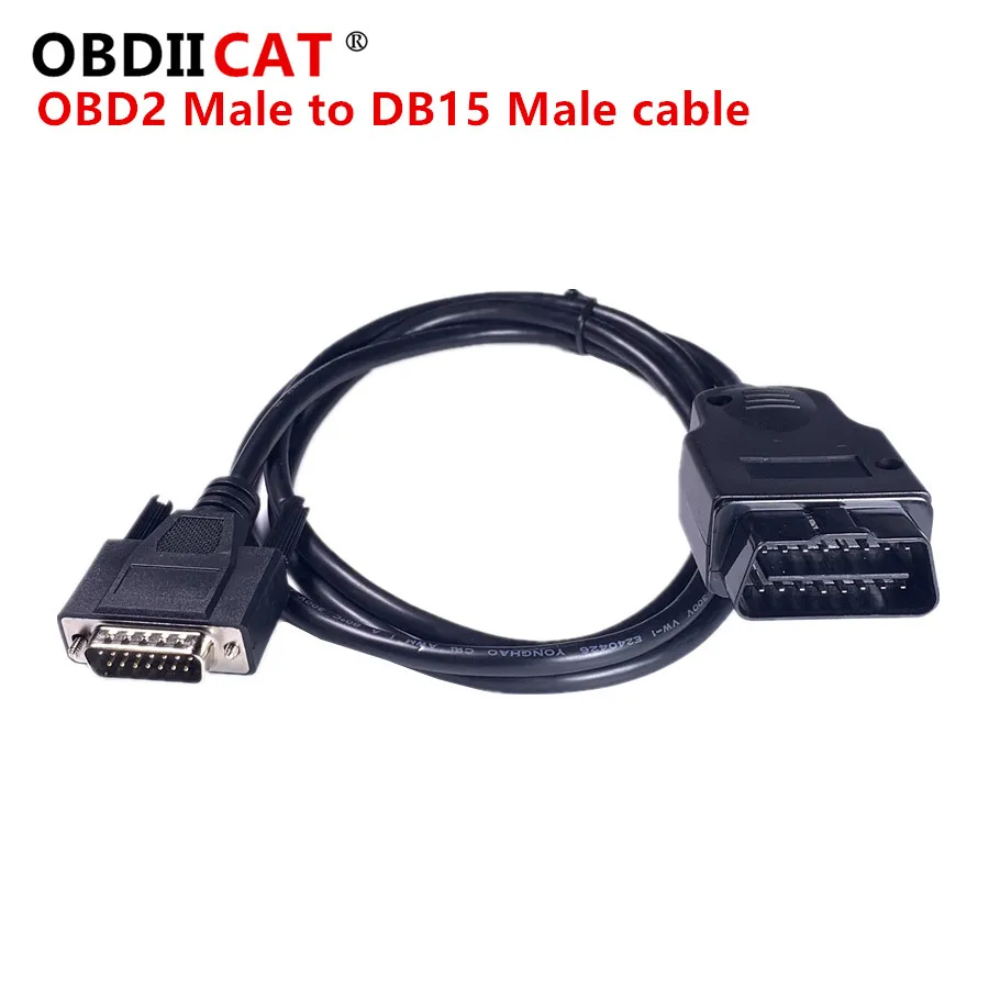 

CAR CABLE OBD 2 OBD2 Male to DB15 Male Cable OBDII Extension CABLE Auto Diagnostic Tool Cable