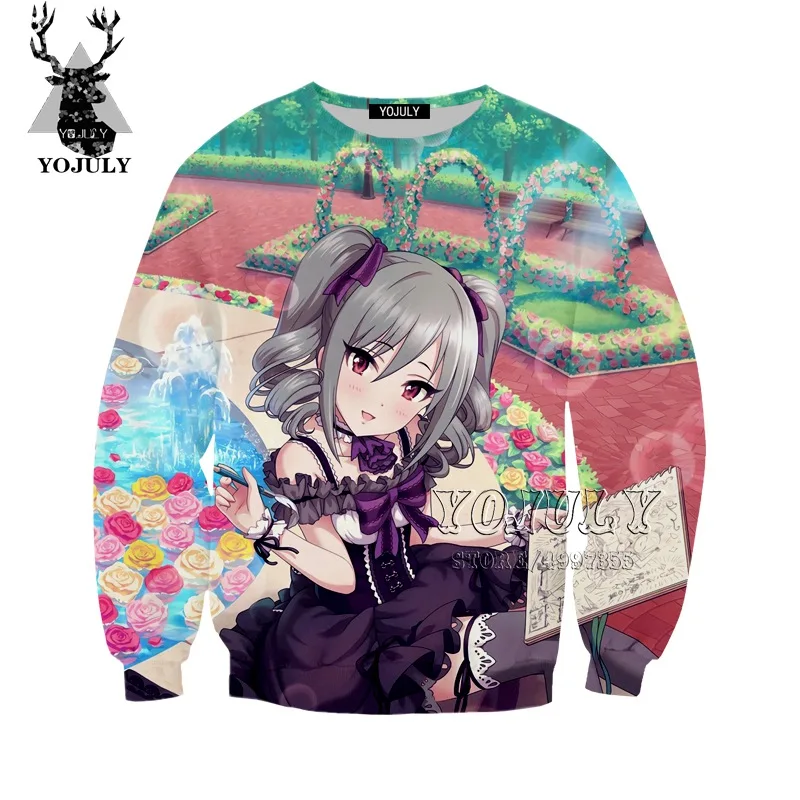YOJULY Idol Master/Детская толстовка с 3D изображением Золушки для девочек; модная детская одежда для маленьких мальчиков и девочек-подростков в стиле хип-хоп; SW113
