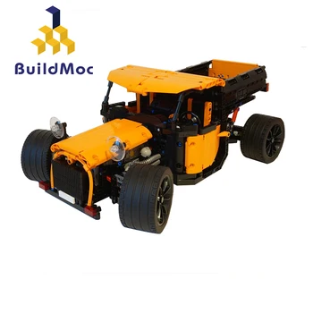 

Buildmoc Technic Motor Power Custom Fun Truc Buildling Blocks Bricks Set Educational Kids MOC 0640 Forklift Model For Childr