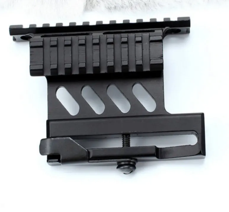 Black Тактический Быстрый отсоединитель AK Rail Scope Mount подходит для 20 мм Picatinny Weaver Rail черный для охоты прицел аксессуары - Цвет: Black